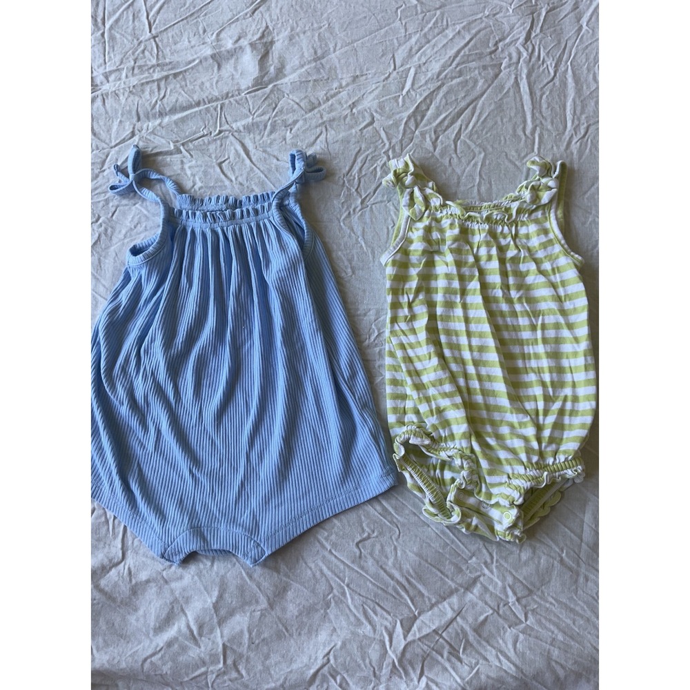 Old Navy Baby Girl Romper Set 12-18M Sleeveless 2pc
